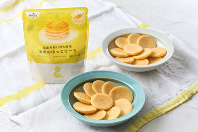 国産米粉と国産にんじん粉末